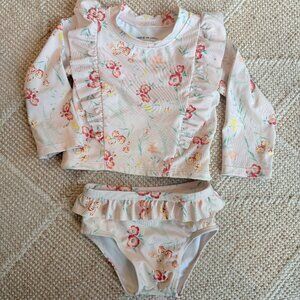 Janie and Jack two piece bathing suit size: 12-18 mo